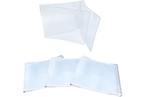 KAIBERYL 2025 Mahjong Card Holder, Fit Large Print Size(6 1/8”x4 3/4”), Durable Protective Cover Holder, Clear Plastic Sleeves for NMJL Card, Mahjongg Card Protector Set (4Pack)