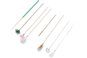 Dioche Asmr Ear Tingly Ear Cleaning Feather Kit 7-piece Set, Including Pick and Bamboo Pad for Deep Cleaning and Canal comfor