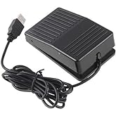 iKKEGOL USB Foot Control Action Switch Pedal Free Driver HID for Keyboard Mouse Game PC Laptop