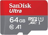 SanDisk Ultra 64GB microSDXC Card with Adapter A1 120MB/s Class 10 UHS-I