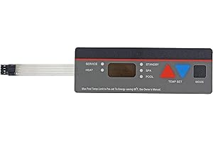 SHISHISHUN Pool Heater Control Panel Keypad Membrane Switch Compatible Replacement for Hayward FDXLBKP1930 D13030 All H-Series Pool Heaters,Fits Models H100ID1 H150FDN H200FDN H250FD H300FD H350FD H400FD