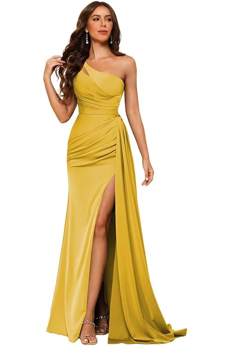 Vestidos De Cerimónia Vestido De Dama De Honor Satén Talla Grande