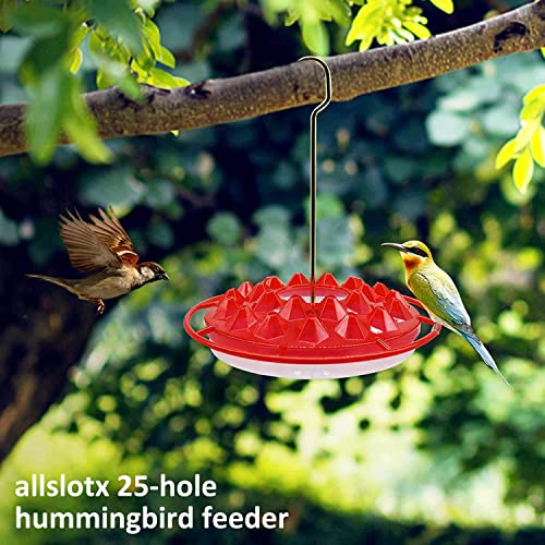 Hummingbird Feeders for Outdoors Hanging (Set of 2) 10 oz, 25 Feeding