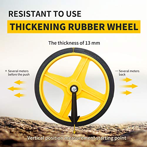 Zozen Measuring Wheel Telescopic Measure Wheel 6Inch, Distance