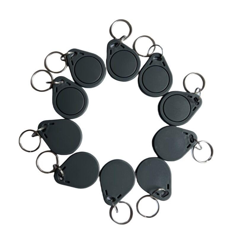 YARONGTECH 13.56mhz fob ISO14443A RFID Tags for Door Entry Access -10pcs (Grey)