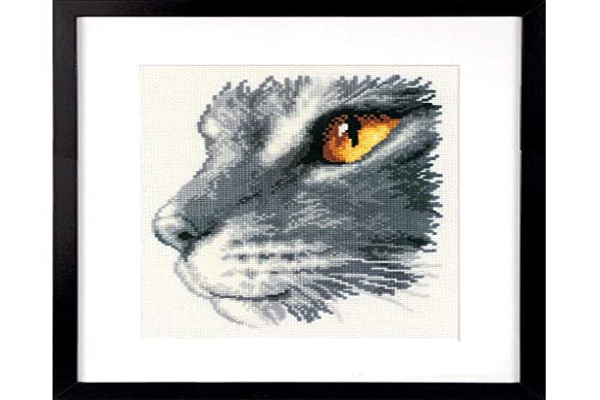 Vervaco Majestic CatCounted Cross Stitch Kit, Multi-Colour