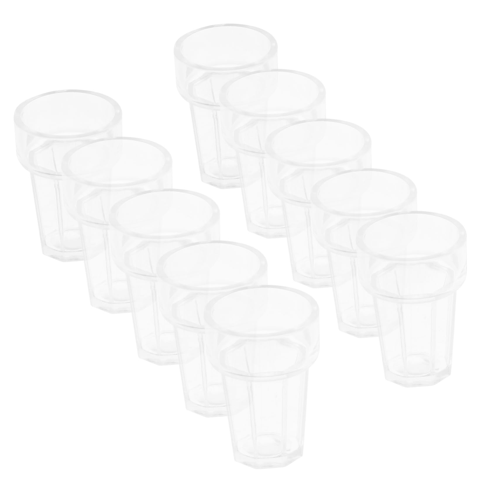 FRCOLOR 20pcs Mini Doll House Cups Tiny Abs Miniature Water Glasses Decorative Scale Accessories for Miniature Furniture and Dollhouse Decor