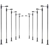 Evemodel LYM37 10pcs Model Railway Train Lamp Post Street Lights HO OO Scale Leds New