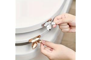 Toilet Lid Lifter - Multi-Purpose Hook for Clean Hands - Handle Lid Lifter,Bathroom Accessories (Silvery)