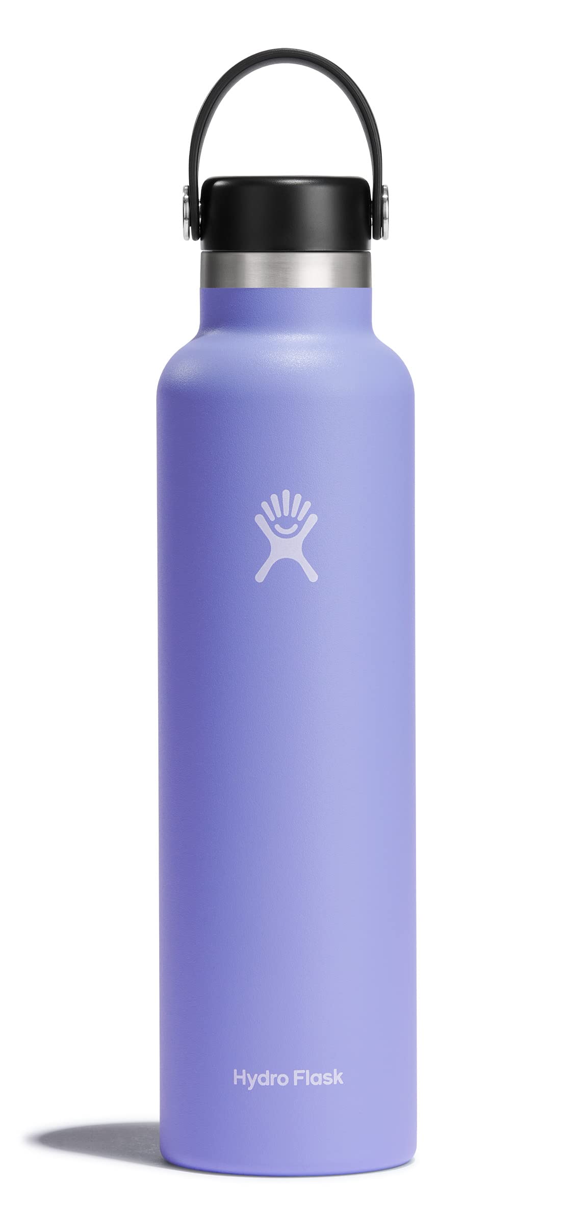 HYDRO FLASK - Water Bottle 709 ml (24 oz) - Vacuum Insulated Stainless Steel Water Bottle with Leak Proof Flex Cap and Powder Coat - BPA-Free - Standard Mouth - Lupine — image 1