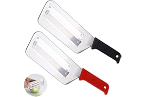 2 Pack Cabbage Shredder for Coleslaw & Sauerkraut Stainless Steel Cutter Knife with Sharp Blades Kitchen Vegetable Slicer Gra