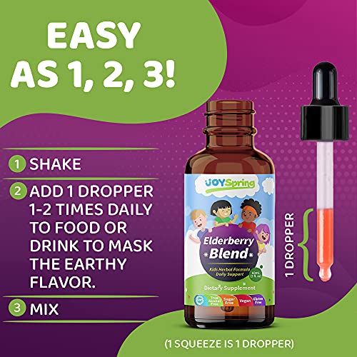 Kids Elderberry Syrup for Toddlers Immune Syrup Elderberry Cough