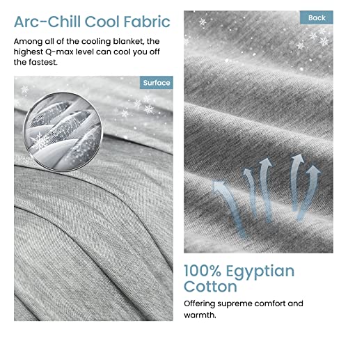 Elegear Cooling Throw Blanket, Japanese QMax>0.4 ArcChill Cooling