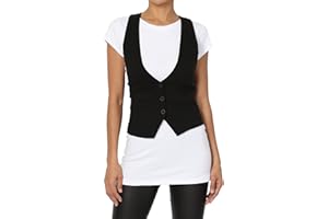 TheMogan Dressy Casual Versatile Racerback Vest Uniform Tuxedo Suit Waistcoat