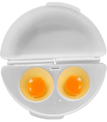 Sistema Utensilio Para Cocinar Huevos Para Microondas | Recipiente Para Alimentos Apto Para Microondas | 271 Ml | Sin BPA | Rojo : Sistema