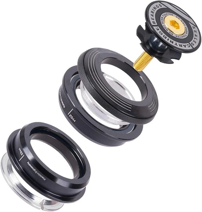 Hsthe Sea Mountain Bike 4444S Headset 44mm 1-1/8" Bike Headset Spacer,Bicycle Headset Kit, Bearing Semi Integrated Straight Tube Fork Internal