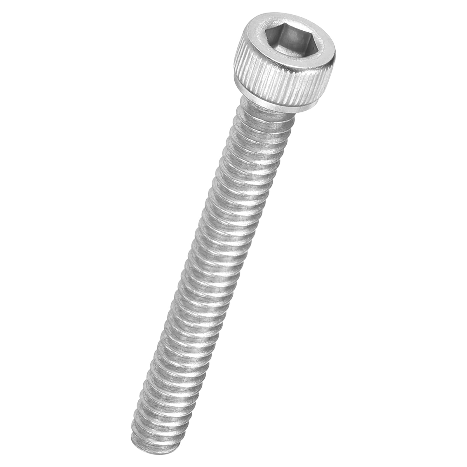 Kozelo 25pcs Socket Head Cap Screws - [#10-24 x 1-1/2"] UNC 304 Stainless Steel Allen Socket Drive for Electrical Motor 3D Printing Fan Engine Replacement Use, Silver