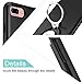 ICONFLANG iPhone 8 Plus Case, iPhone 7 Plus Case, 360 Degree Rotating Ring Kickstand Case Shockproof Impact Protection [Support Magnetic Car Mount Case] for iPhone 8 Plus / 7 Plus (2018) - Black.
