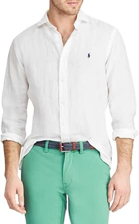 camisa blanca ralph lauren hombre