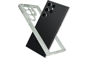 Hiooloon Clear Bumper Case for Samsung Galaxy S24 Ultra No Back, Built-in Camera Cover Slim Fit Crystal Clear Bumper Frame Transparent Bumper Backless Wireless Charging Compatible (Clear)