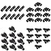 ALAVENTE 40 Pcs 1/4” Push to Connect Air Fittings 6mm Pneumatic Fittings Kit Air Line Quick Fittings, Inlcude 10 Spliters + 10 Elbows + 10 Tee + 10 Straight Tubes