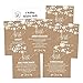 Hadley Designs 6 Rustic Wedding Milestones Gift Wine Bottle Labels, Bridal Shower, Bachelorette Engagement Party Present, Perfect Best Registry For Bride To Be, Firsts For The Newlywed Couple Ideas
