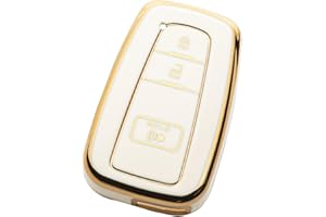 Tautrophen Key Fob Cover Fit for Toyota 2016-2024 RAV4 Camry Prius Prado