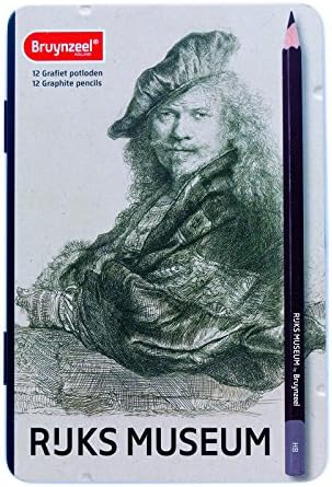 Dutch Master Rijks Museum Set 12 Graphite Pencils Rembrandt Portrait