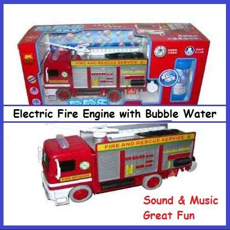 Pumper the Electric Fire Truck with Bubble Water