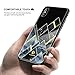 Luxury iPhone X Case, FLOVEME Hybrid Fashion Agate Marble Stone Pattern Anti-Scratch Slim Fit Soft TPU Back Protective Air Cushion Gel Rubber Bumper Shockproof Non Slip Print Cover, Black