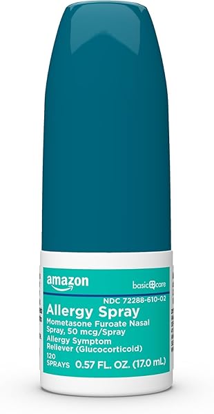 AMAZON BASIC CARE ALLERGY NASAL SPRAY, MOMETASONE FUROATE...