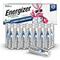 Energizer Ultimate Lithium AA Batteries Pack, 1.5V AA Batteries, 24 Count