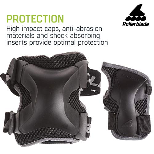 Rollerblade X Gear 3 Pack Protective Gear, Knee Pads, Elbow Pads and
