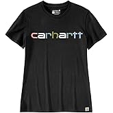 Carhartt Women's Lightweight Multicolor Logo Graphic T-Shirt