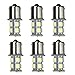 HOTSYSTEM New 13-smd 1156 Ba15s 12v Backup Signal Blinker Tail Light LED Bulbs 6-pack White