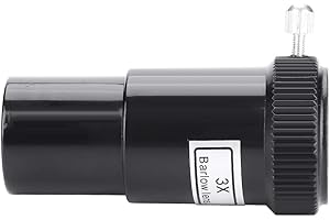 Barlow Lens,0.96 Inch/24.5mm 3X Barlow Lens M42x0.75mm Thread Connect Digital Camera Via T Ring Adapter,for Astronomic Telesc