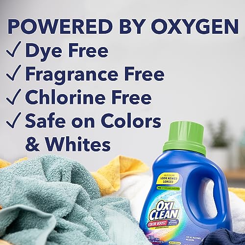 OxiClean Color Boost Laundry Brightener And Stain Remover Liquid Free