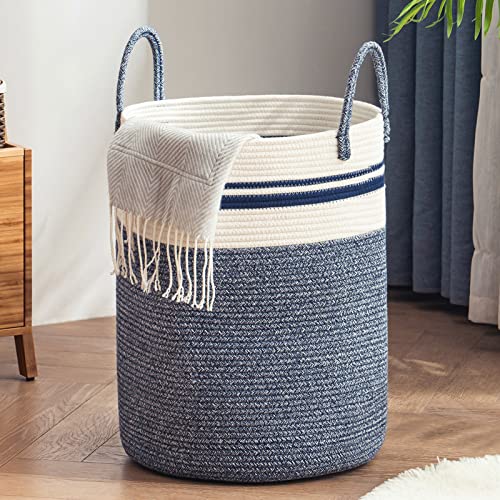 YOUDENOVA Cotton Rope Laundry Hamper Basket