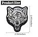 EHOPE Wolf Patch Embroidered Armbands Badges Patch Hook & Loop Patches 2.95