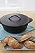 IMUSA USA Nonstick Evolution Caldero with Lid 6.9-Quart, Black
