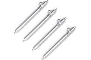 Wellfit Quick Release Watch Pins, Heavy Duty Watch Band Pins, 4 Pack Stainless Steel Watch Pins, Choice of Widths, 1.8mm Diameter,22mm
