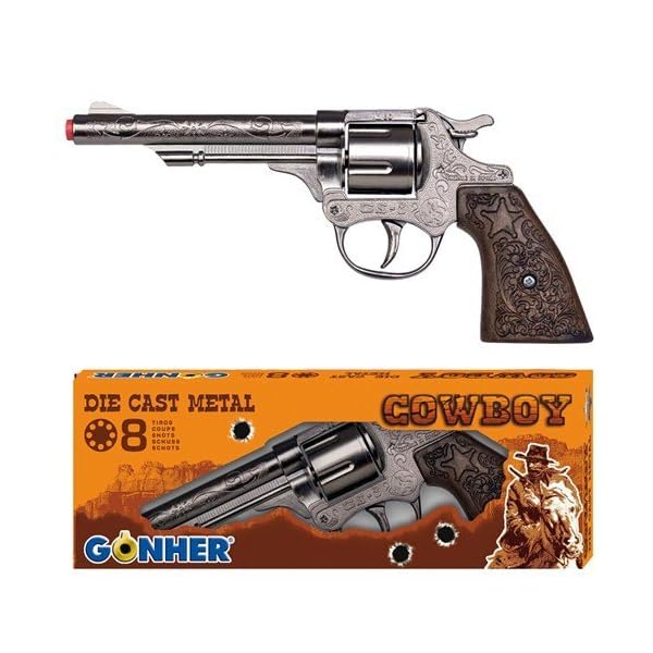 Gonher-Diecast-Metal-8-Ring-Shot-Cowboy-Gun Gonher Diecast Metal 8 Ring Shot Cowboy Gun