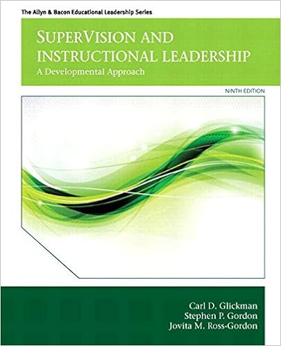 Supervision And Instructional Leadership A Developmental Approach Video Enhanced Pearson Etext Access Card 9th Edition Glickman Carl D Gordon Stephen P Ross Gordon Jovita M 9780133398649 Books Supervision And Instructional Leadership A Developmental Approach Video Enhanced Pearson Etext Access Card 9th Edition Glickman Carl D Gordon Stephen P Ross Gordon Jovita M 9780133398649 Books