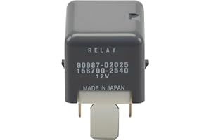 Aeola Pack of 1 90987-02025,156700-2540 Replaced 90080-87024 156700-2960 567-0003 Oil Pump Ignition Heater Cooling Fan Relay 12VDC Compatible with Toyota, Lexus
