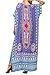Rbwinner Women's Soft African Print Beach Cover Up Ethnic Dashiki Print Kaftan Bathing Suit Maxi Dress