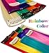CLDY 9PCS Girls Hair Accessories Party Highlights Colorful Clip in Synthetic Hair Extensions，Straight Long Hairpiece (Rainbow Color)thumb 2