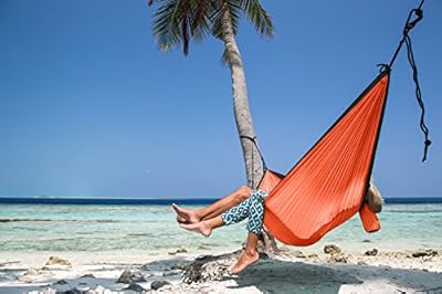 Camping Hammock Double Parachute Portable Travel Large Tree Camp Hammock with Hammock Straps for Backpacking Best Quality Lightweight Two Person Hammock Camping Men Women