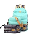 Leaper Casual Lightweight Canvas Laptop Bag Shoulder Bag School Backpack