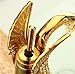 Rozin Swan Design Single Hole Bathroom Basin Faucet One Lever Vanity Sink Mixer Tap Gold Polished