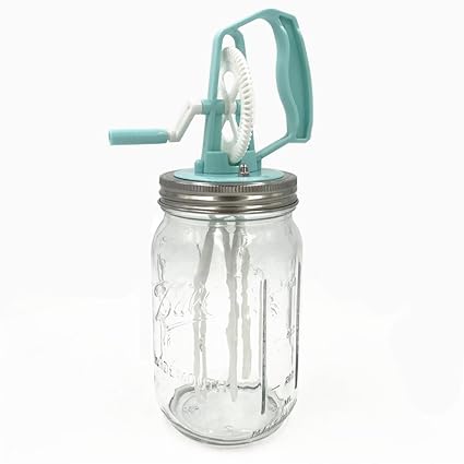 Buy Mason Jar Manual Egg Beater Lid For Wide Mouth Mason Canning